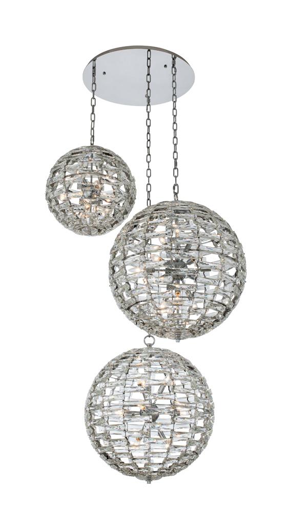 Alta 3 Orb Multi Drop Foyer (18"+26"+26")