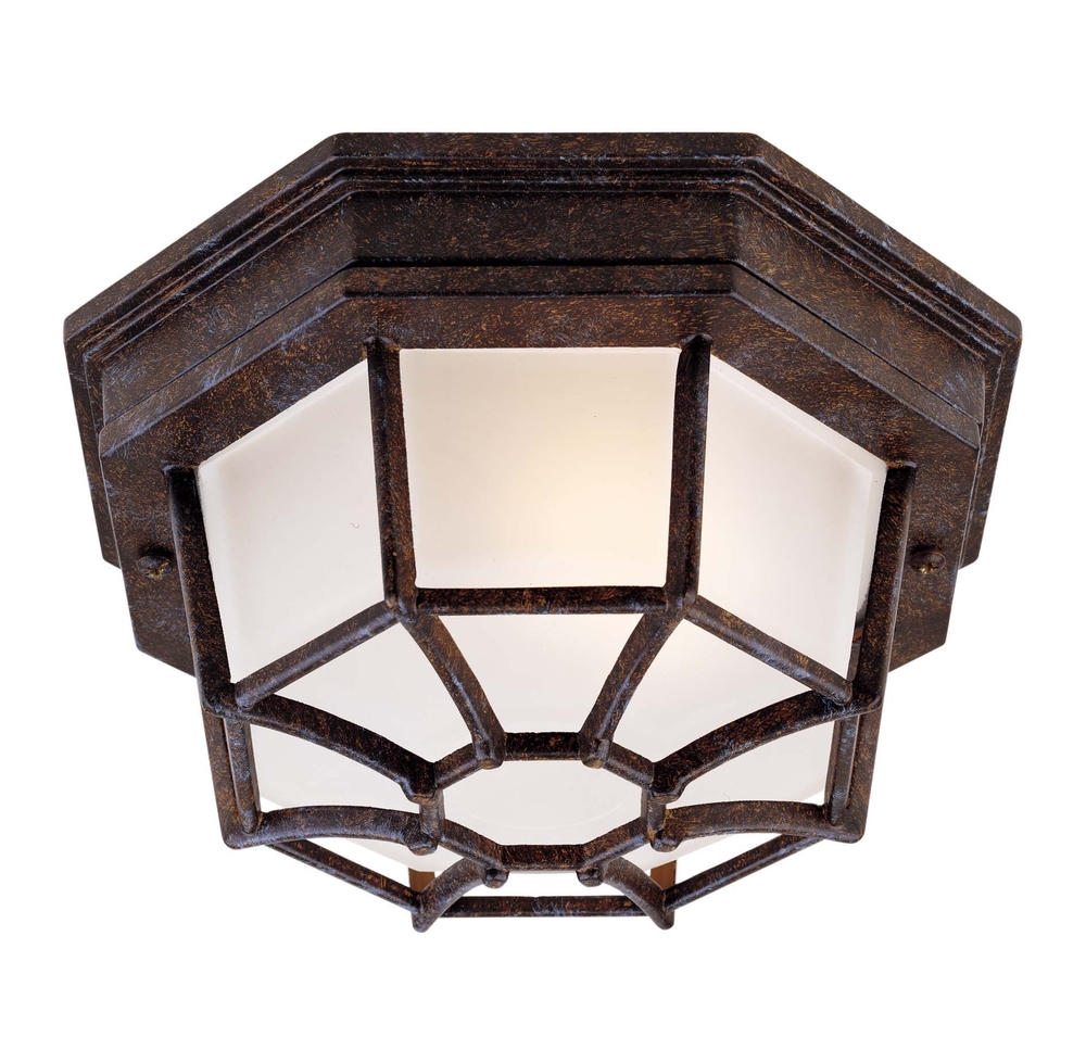 Exterior Collections 1-Light Outdoor Ceiling Light in Rustic Bronze