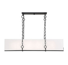 Savoy House 1-8400-8-89 - Abbott 8-Light Linear Chandelier in Matte Black