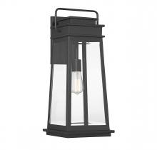  5-814-BK - Boone 1-Light Outdoor Wall Lantern in Matte Black