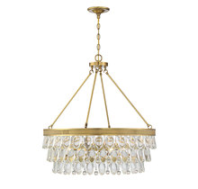  7-8701-6-322 - Windham 6-Light Pendant in Warm Brass