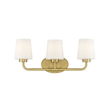  8-4090-3-322 - Capra 3-Light Bathroom Vanity Light in Warm Brass