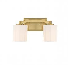  8-7710-2-322 - Whitney 2-Light Bathroom Vanity Light in Warm Brass