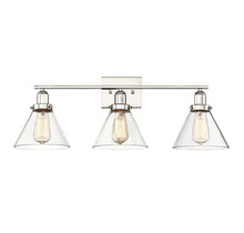  8-9130-3-109 - Drake 3-Light Bathroom Vanity Light in Polished Nickel