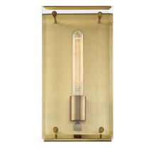  9-0601-1-322 - Prescott 1 Light Warm Brass Wall Sconce