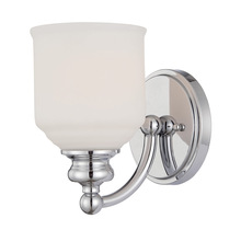  9-6836-1-11 - Melrose 1-Light Wall Sconce in Polished Chrome