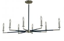  F-L1088 BN/MBLACK - 8-Light Brushed Nickel/Matte Black Schiller Chandelier