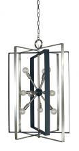  F-L1091 BN/MBLACK - 11-Light Brushed Nickel/Matte Black Interstellar Chandelier