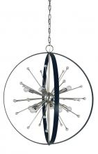  F-L1100 BN/MBLACK - 10-Light Brushed Nickel/Matte Black Nucleus Chandelier