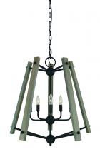  F-L1137 MBLACK - 5-LIGHT MATTE BLACK MEREDITH CHANDELIER