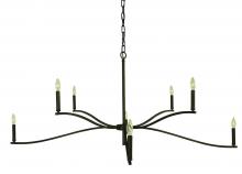  F-L1194 IRON - 8-LIGHT IRON BRIDGEPORT FOYER CHANDELIER