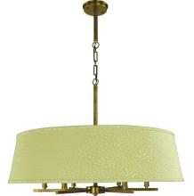  F-L1198 AB - 6-LIGHT ANTIQUE BRASS DINING CHANDLIER