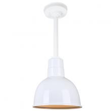  H-QSN16110-SA-93/QSN12ST3-93/QSNHSC-93 - 10" Ceiling Stem Light