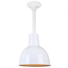  H-QSN16110-SA-93/QSN12ST3-93/QSNHDSMC-93 - 10" Ceiling Stem Light