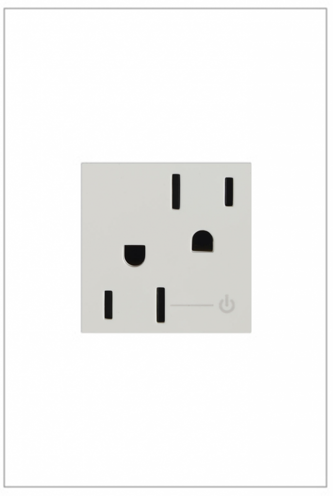 adorne® 15A Tamper-Resistant Half-Controlled Outlet, White