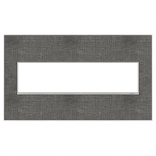  AWM4GSL4 - adorne® Slate Linen Four-Gang Screwless Wall Plate