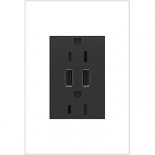  ARTRUSB153G4 - adorne® Dual-USB Outlet , Graphite