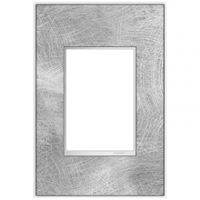  AWM1G3SP4 - adorne® Spiraled Stainless One-Gang-Plus Screwless Wall Plate