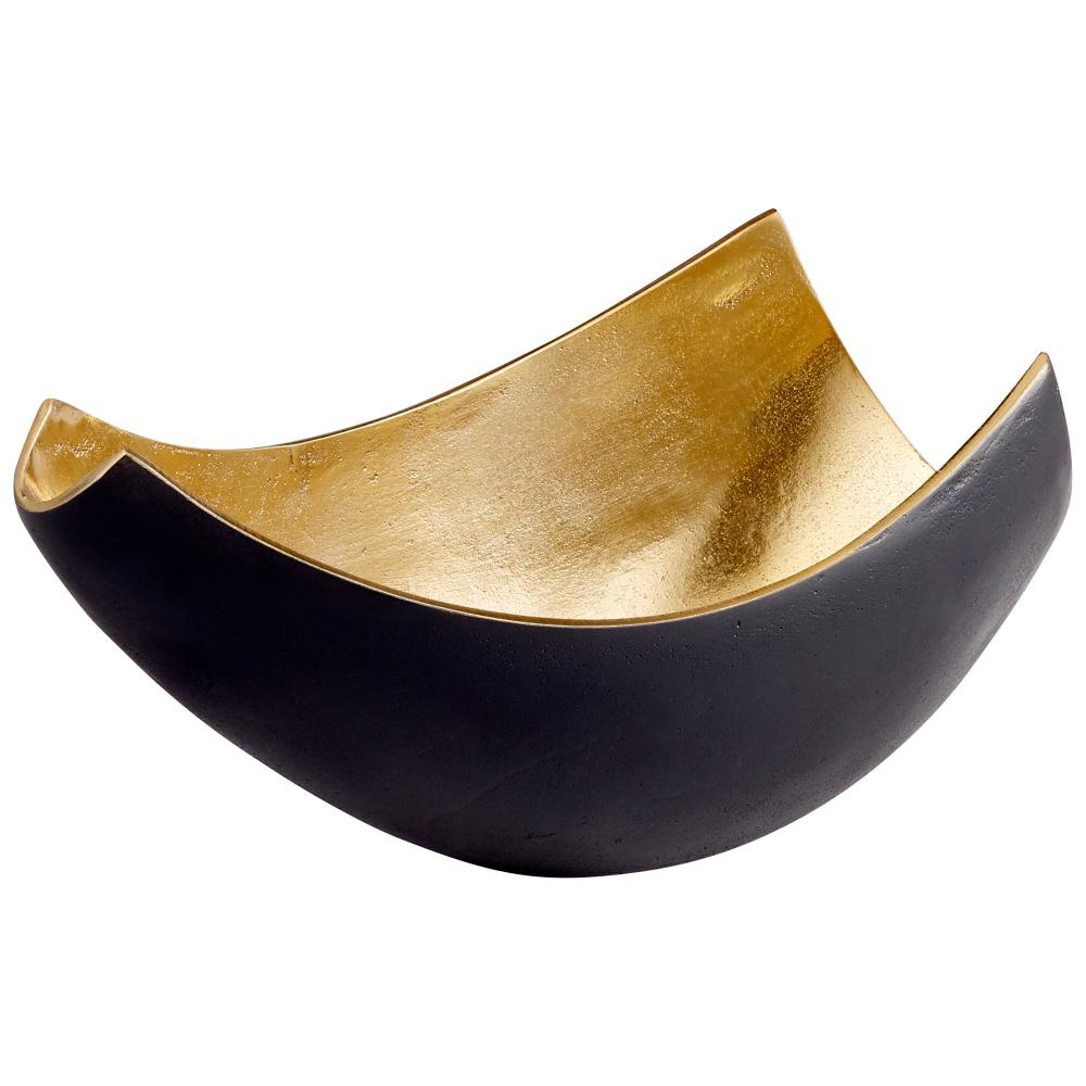 Boema Tray Matte Black And Gold - Small
