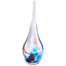 Cyan Designs 10337 - Pandora Vase Amber And Blue - Small