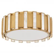Cyan Designs 11948 - Volterra 4 Light Flush Mount Aged Brass