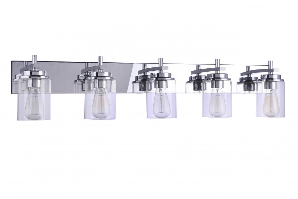 Reeves 5 Light Vanity in Chrome