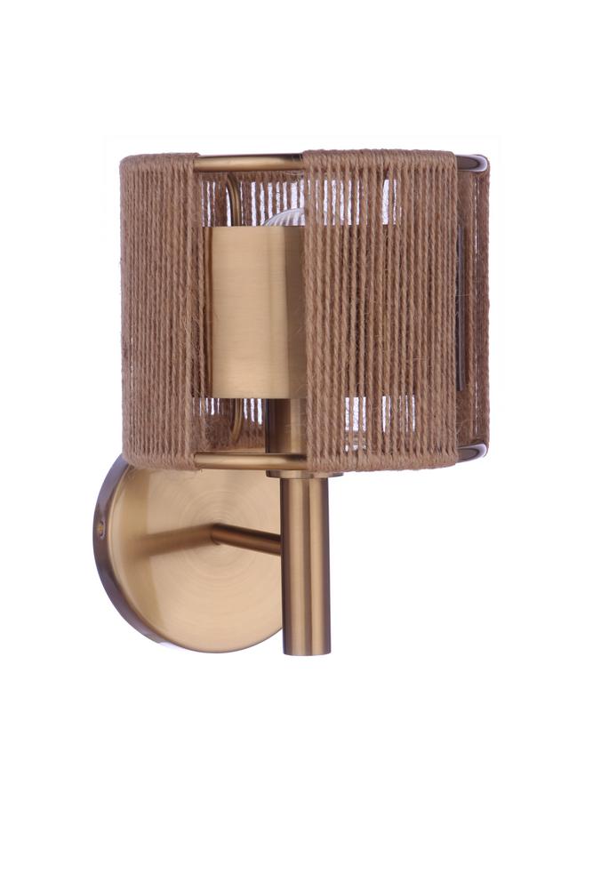 Kensey 1 Light Wall Sconce in Satin Brass