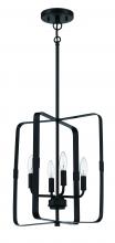  56034-FB - Stowe 4 Light Foyer in Flat Black