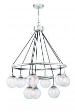  53329-CH - Que 9 Light Chandelier in Chrome