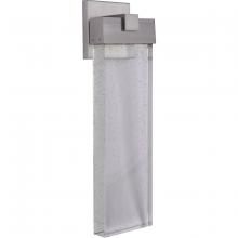  Z1624-SA-LED - Aria 1 Light Large LED Outdoor Wall Lantern in Satin Aluminum