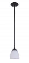  53791-FB - Marlowe 1 Light Mini Pendant in Flat Black