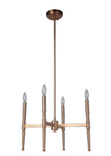  44624-SB - 4 Light Chandelier