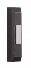  PB5004-AZ - Surface Mount LED Lighted Push Button, Thin Rectangle Profile in Antique Bronze