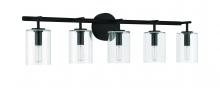  55605-FB - Hailie 5 Light Vanity in Flat Black