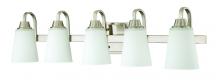  41905-BNK - Grace 5 Light Vanity in Brushed Polished Nickel