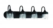  58104-FB - Wrenn 4 Light Vanity in Flat Black