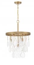  P980SB4 - Vesi 4 Light Pendant in Satin Brass