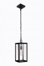  ZA7111-TB - Harris 1 Light Outdoor Pendant in Textured Black