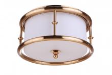  53783-SB - Marlowe 3 Light Flushmount in Satin Brass