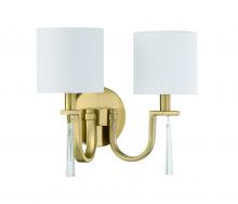  58262-SB - Fortuna 2 Light Wall Sconce in Satin Brass