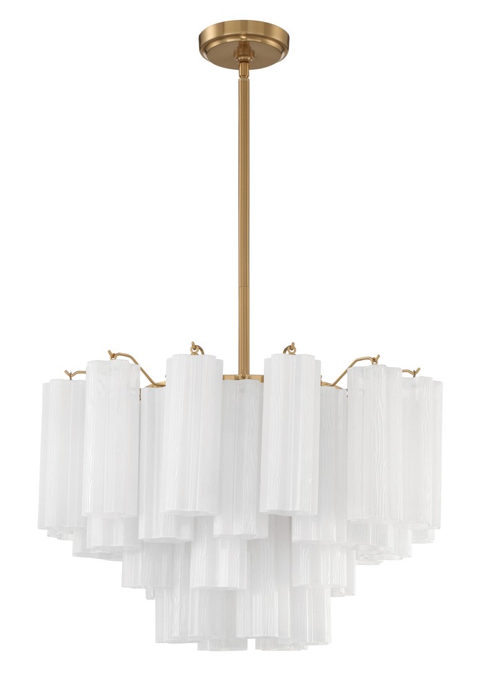 Addis 9 Light Aged Brass Chandelier