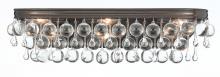  133-VZ - Calypso 6 Light Crystal Teardrop Vibrant Bronze Sconce