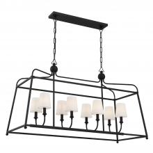  2249-BF - Libby Langdon Sylvan 8 Light Black Forged Chandelier