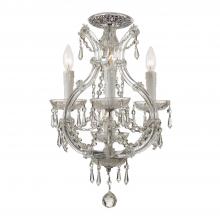  4473-CH-CL-SAQ_CEILING - Maria Theresa 4 Light Spectra Crystal Polished Chrome Semi Flush Mount