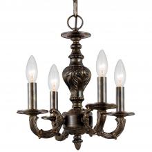  5124-VB - Paris Market 4 Light Venetian Bronze Mini Chandelier