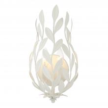  561-MT - Broche 1 Light Matte White Sconce