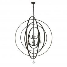  590-EB - Luna 12 Light English Bronze Chandelier