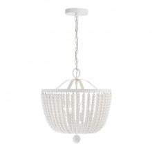  604-MT - Rylee 4 Light Matte White Chandelier