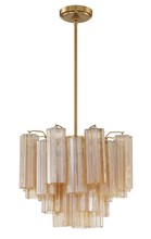  ADD-300-AG-AM - Addis 4 Light Aged Brass Chandelier