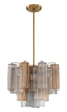  ADD-300-AG-AU - Addis 4 Light Aged Brass Chandelier